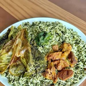 طرز تهیه کته اسفناج، غذای بسیار خوشمزه و جدید!