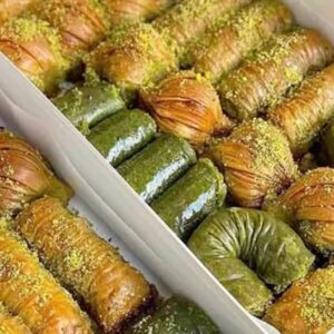 طرز تهیه باقلوای شیر عسلی خوشمزه و سنتی به روش بازاری